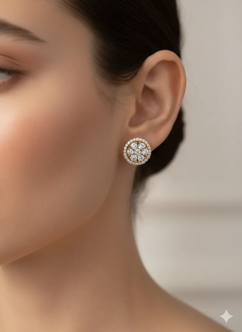 πΈ CZ Cherry Bloom Cluster Earrings β photo 3