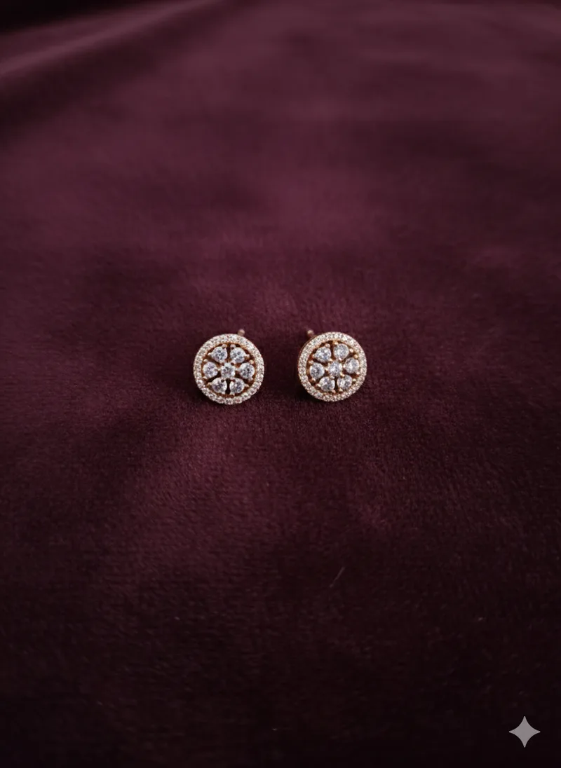 πΈ CZ Cherry Bloom Cluster Earrings β photo 2