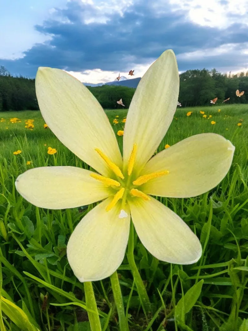 Rain Lily Bangkok Yellow , Lemon Yellow